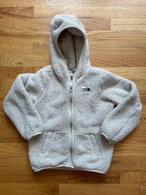 The North Face Kids Cream Sherpa Fleece Zip Hoodie